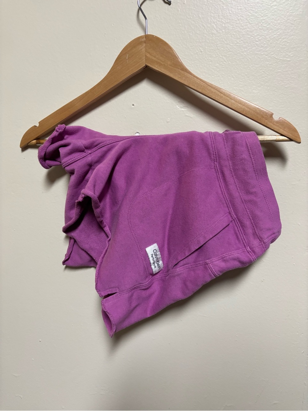Calvin Klein Girls Purple-Pink Sweat Shorts